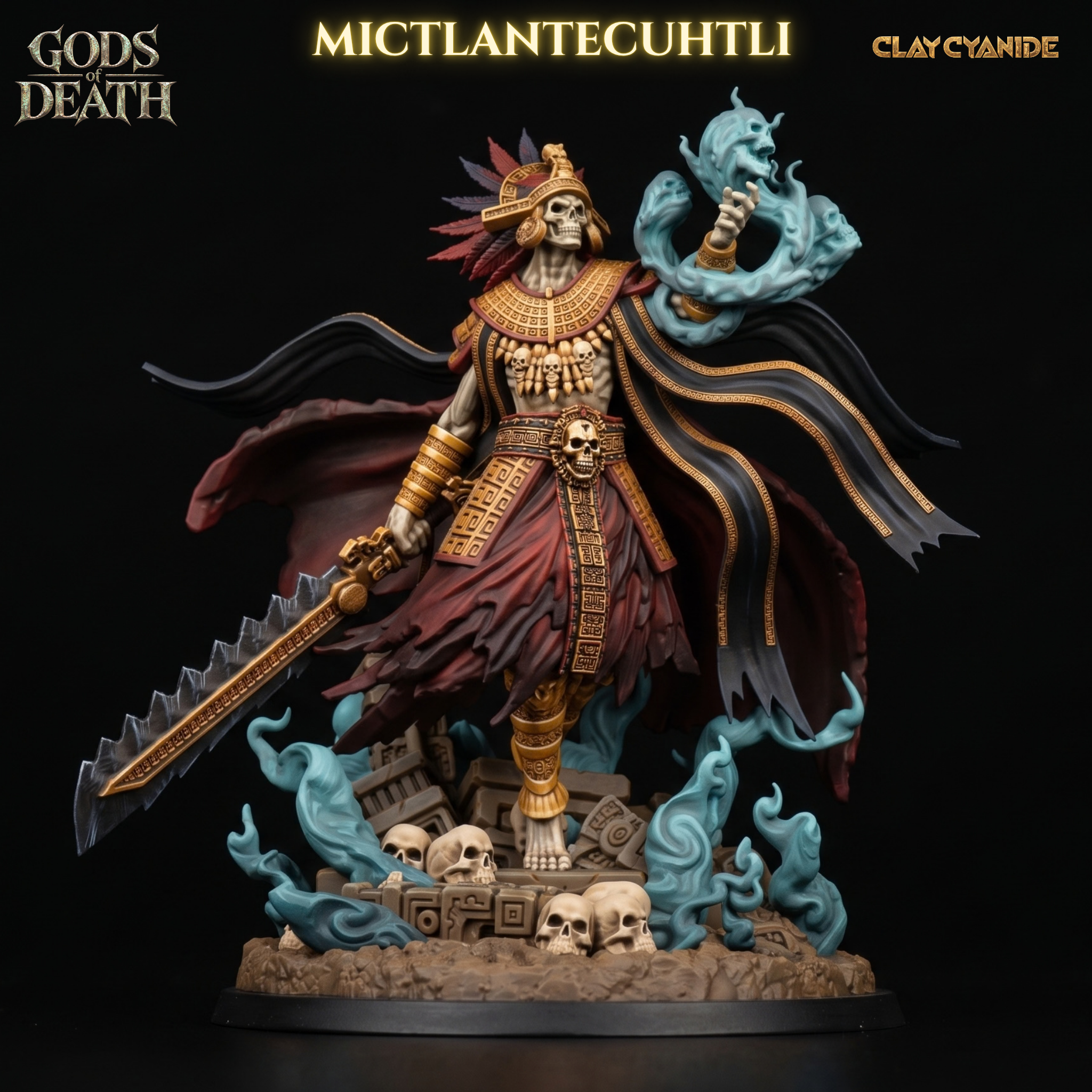 Mictlantecuhtli color render