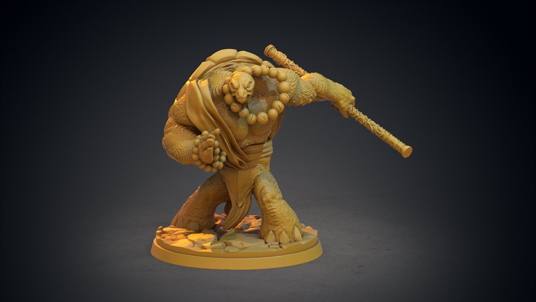 Dennis — Kukurikapu, the monastery of Turtle-folk token & 5e stat block by Clay Cyanide