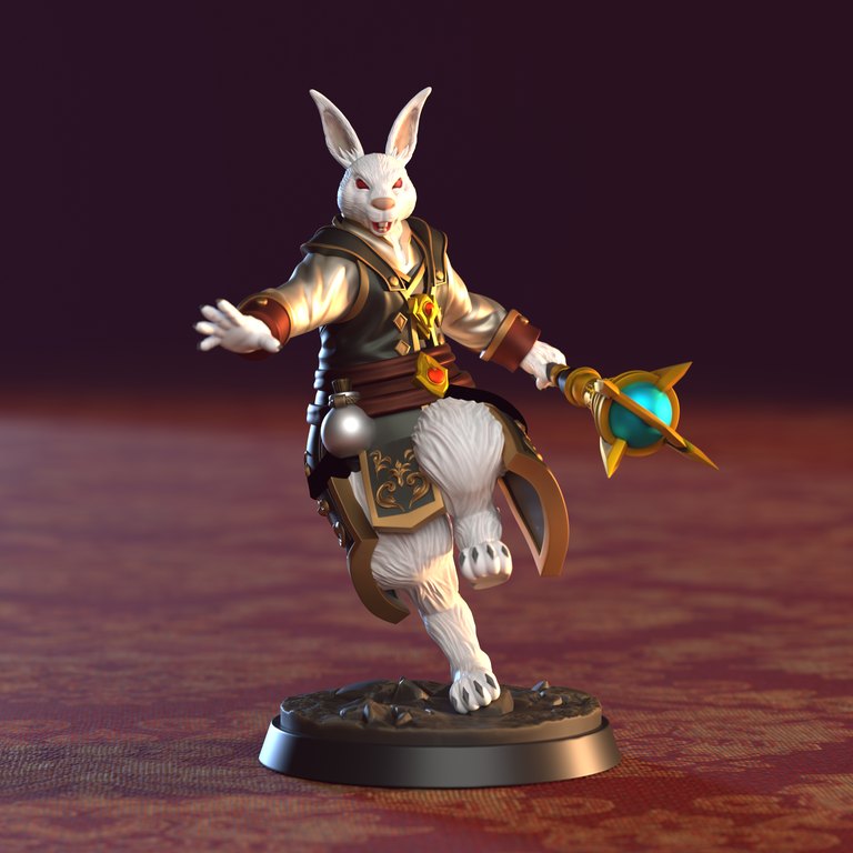 Hopper — Lunar Cottontails token & 5e stat block by Clay Cyanide