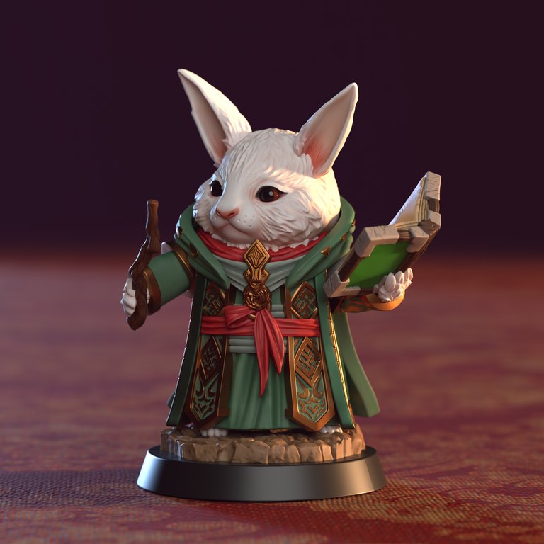 Luna — Lunar Cottontails token & 5e stat block by Clay Cyanide