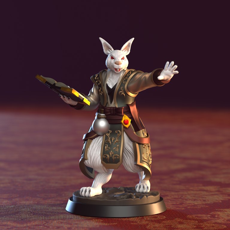 Midnight — Lunar Cottontails token & 5e stat block by Clay Cyanide