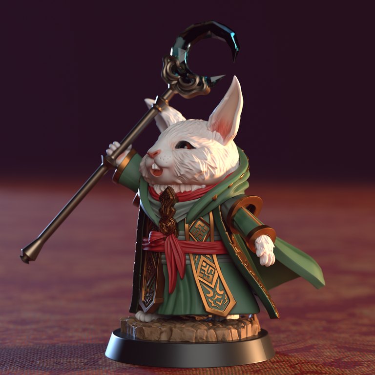 Snowball — Lunar Cottontails token & 5e stat block by Clay Cyanide