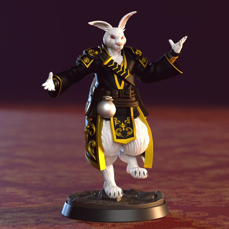 Whisker — Lunar Cottontails token & 5e stat block by Clay Cyanide