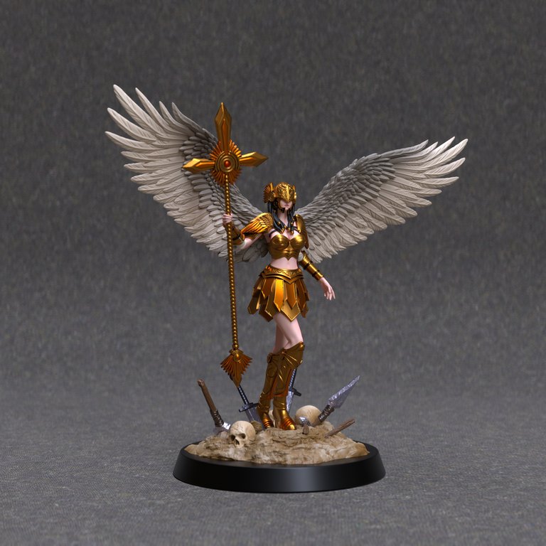 Hildr — Maidens of Valkyria token & 5e stat block by Clay Cyanide