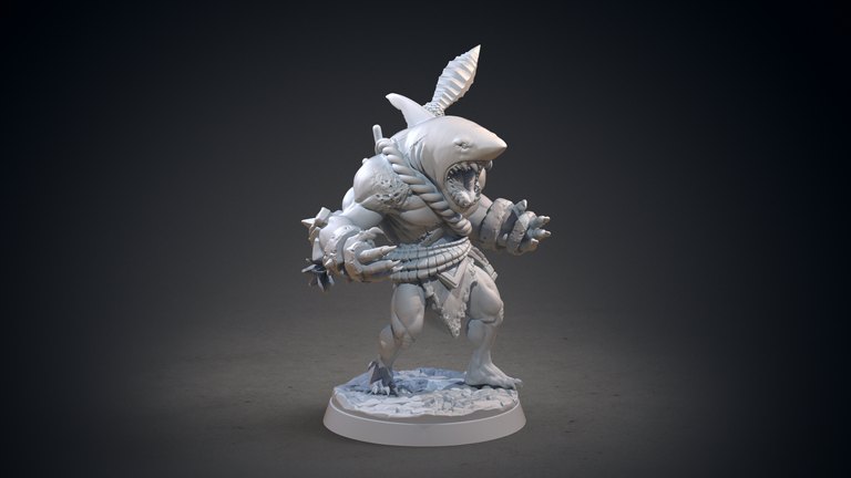 Gnaw — Pirate Sharks token & 5e stat block by Clay Cyanide