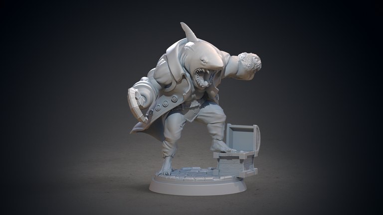 Tayag — Pirate Sharks token & 5e stat block by Clay Cyanide