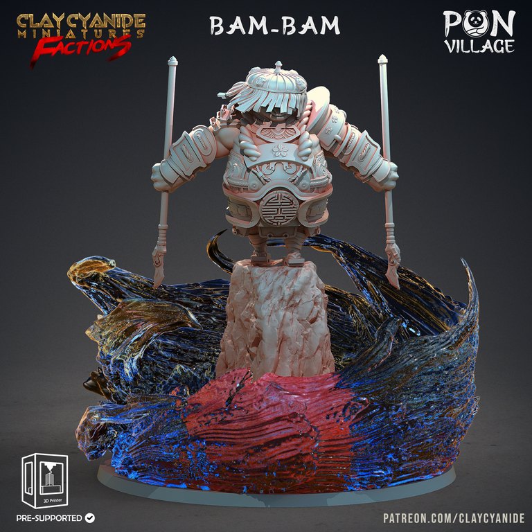 Bam Bam — PON Village token & 5e stat block by Clay Cyanide