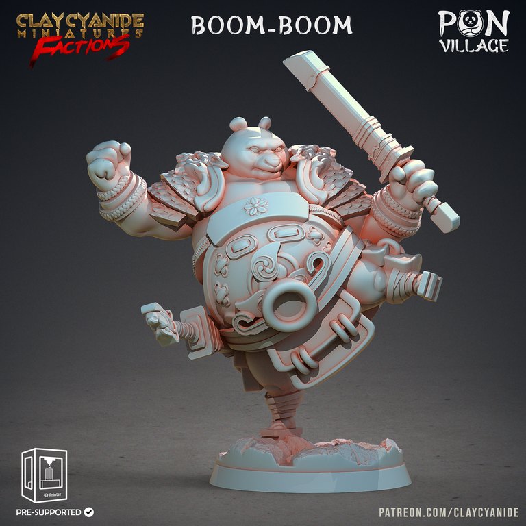Boom Boom — PON Village token & 5e stat block by Clay Cyanide