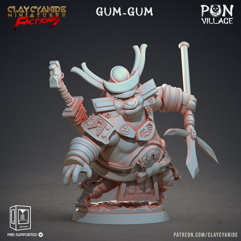 Gum Gum — PON Village token & 5e stat block by Clay Cyanide