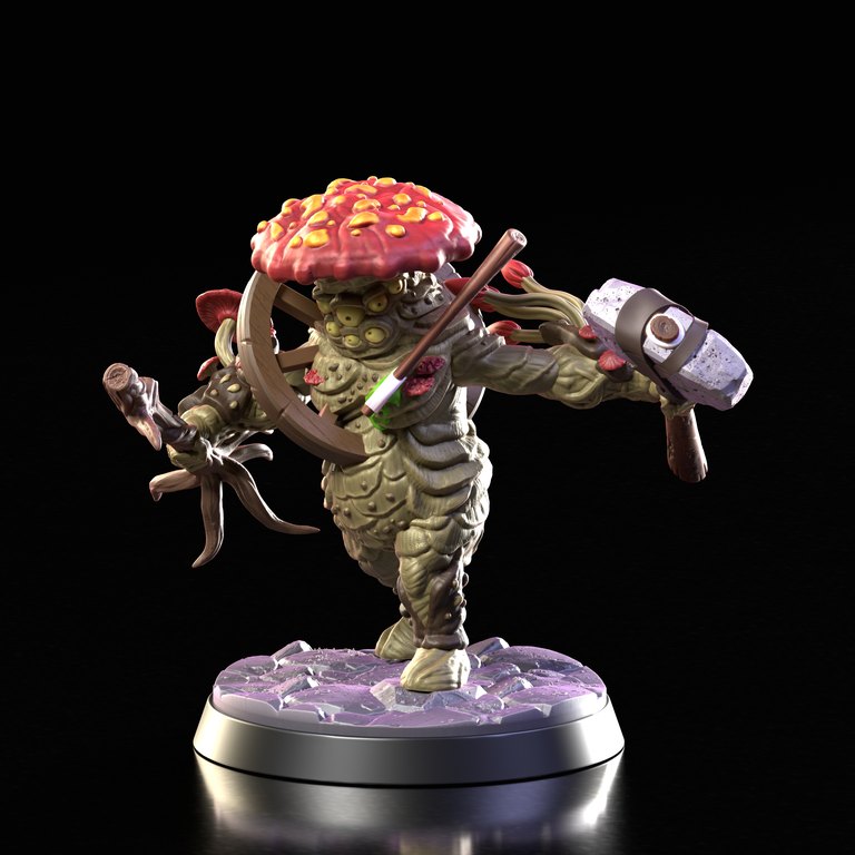 Fungslide — Shroomkin token & 5e stat block by Clay Cyanide
