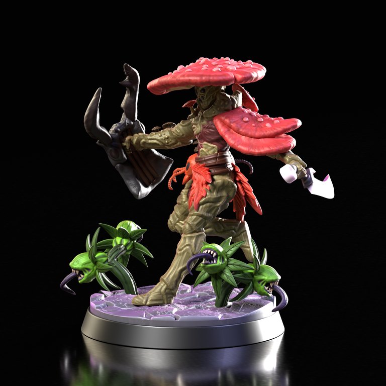 Mosskel — Shroomkin token & 5e stat block by Clay Cyanide