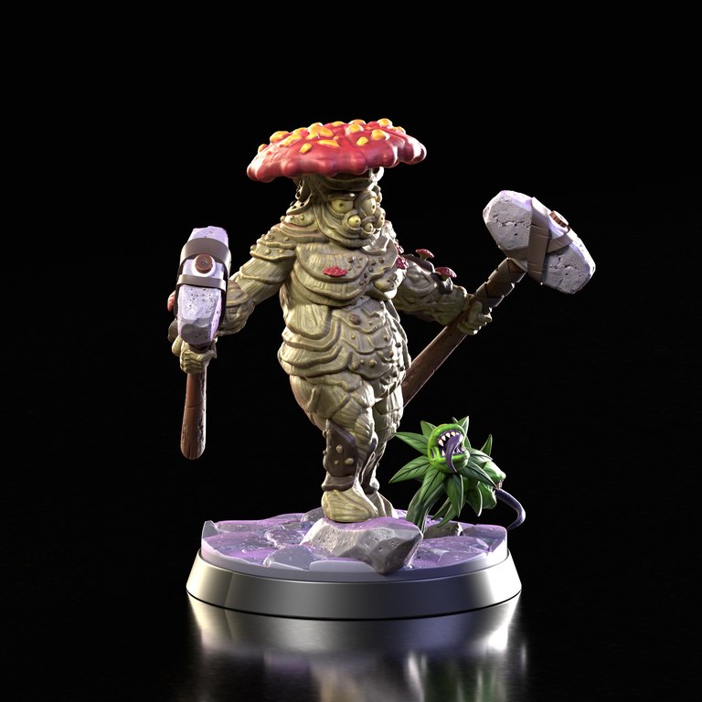 Mycelion — Shroomkin token & 5e stat block by Clay Cyanide