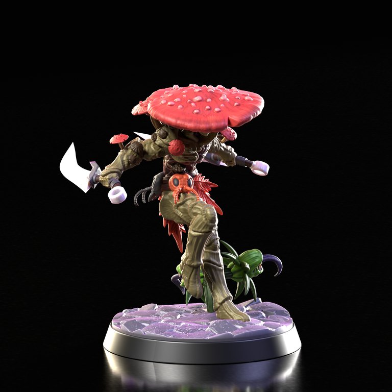 Sporothorn — Shroomkin token & 5e stat block by Clay Cyanide