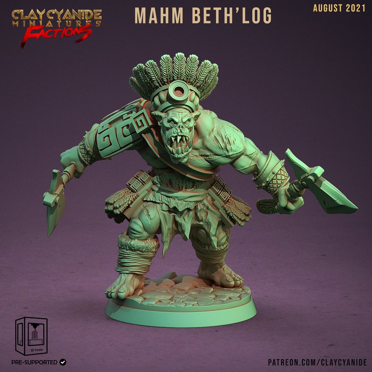 Mahm Bethlog — Ugok Warlords token & 5e stat block by Clay Cyanide