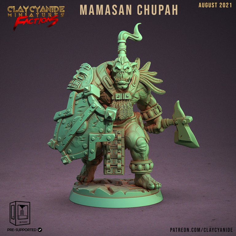 Mamasan Chupah — Ugok Warlords token & 5e stat block by Clay Cyanide