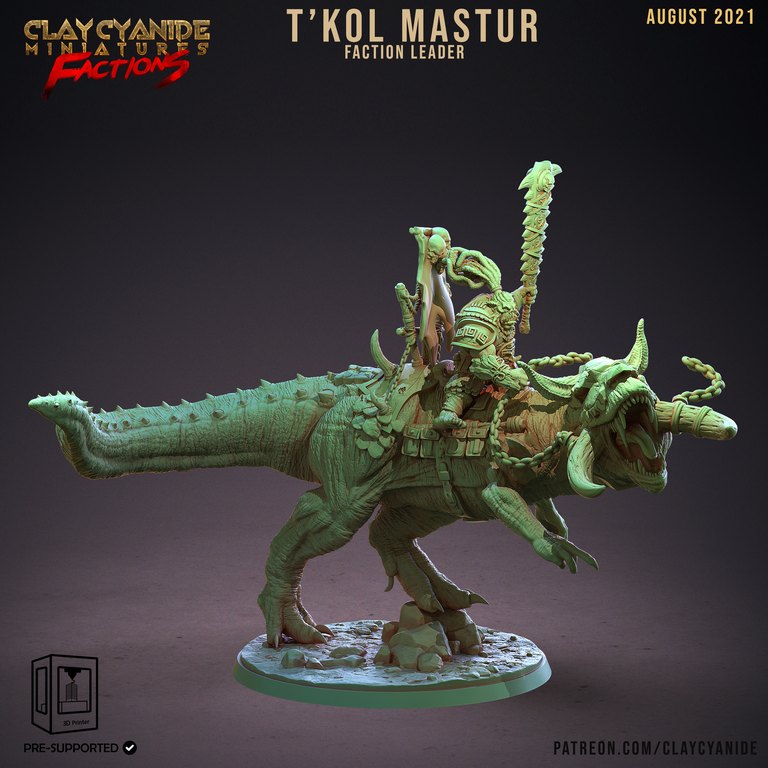 Tkol Mastur — Ugok Warlords token & 5e stat block by Clay Cyanide