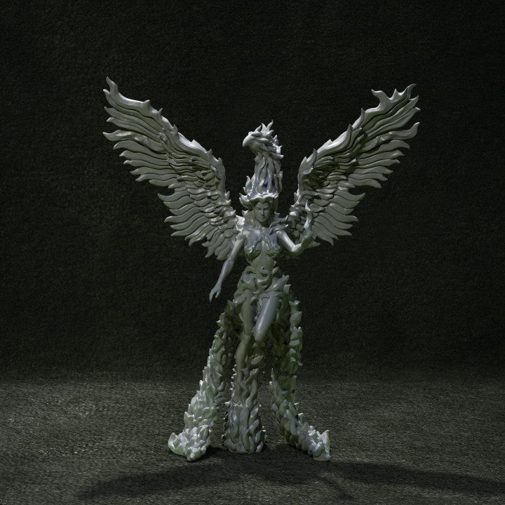 4th Guardian: Lady of the Sacred Flame — Dark Fantasy Monsters STL miniature by Clay Cyanide