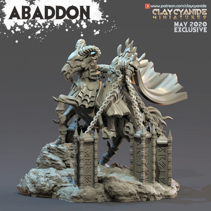 Abaddon — Ars Goetia STL miniature by Clay Cyanide