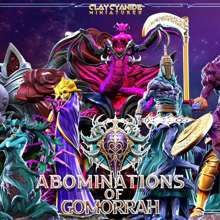 Abominations Of Gomorrah — Dark Fantasy Monsters STL miniature by Clay Cyanide