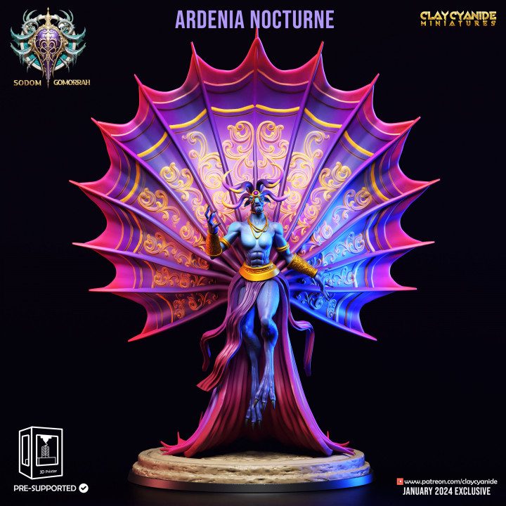 Ardenia Nocturne — Fantasy Heroes & Champions STL miniature by Clay Cyanide