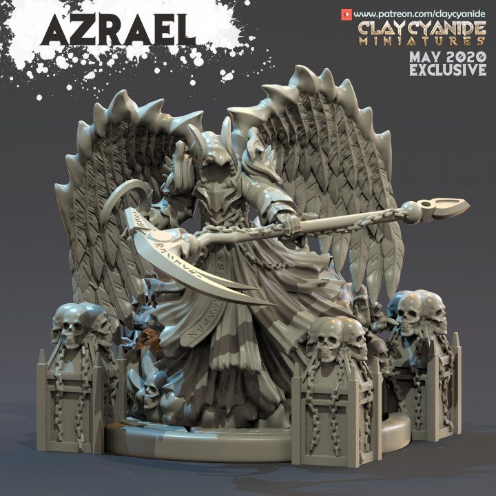 Azrael — Ars Goetia STL miniature by Clay Cyanide