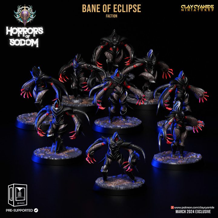 Bane of Eclipse — Dark Fantasy Monsters STL miniature by Clay Cyanide