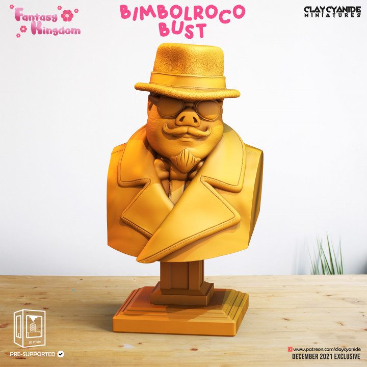 Bimbolroco Bust — Dark Fantasy Busts STL miniature by Clay Cyanide