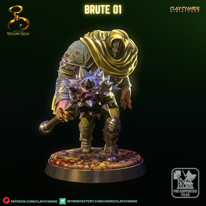 BRUTE 01 — Dark Fantasy Monsters STL miniature by Clay Cyanide