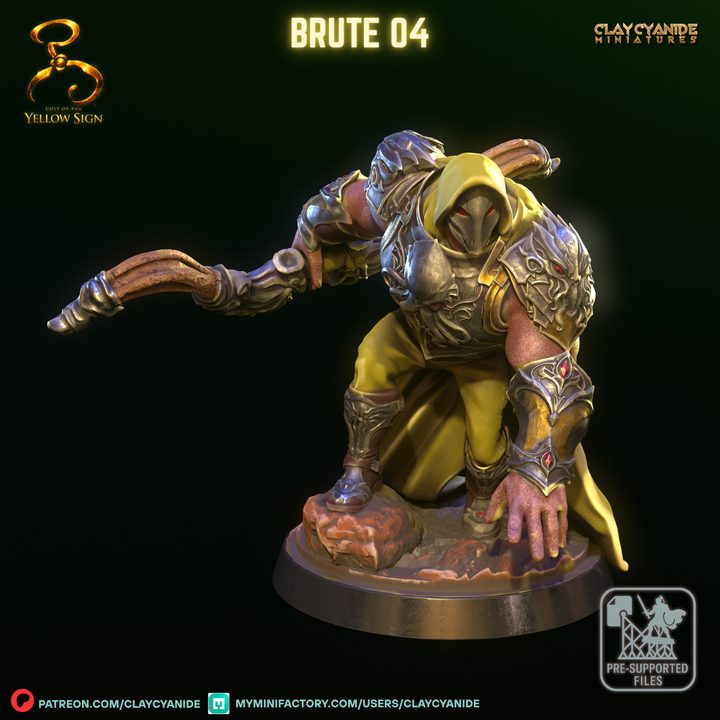 BRUTE 04 — Clay Cyanide Collection STL miniature by Clay Cyanide