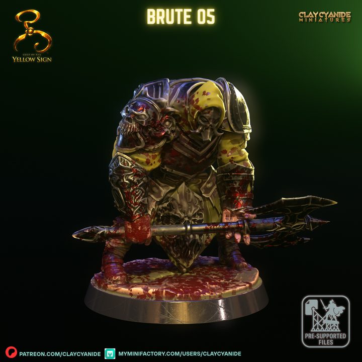 BRUTE 05 — Clay Cyanide Collection STL miniature by Clay Cyanide