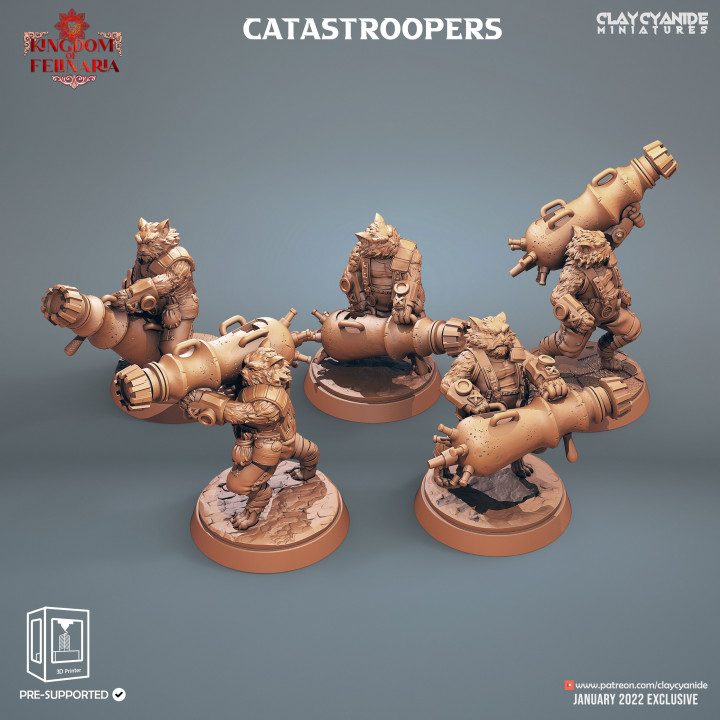 Catastroopers — Fantasy Heroes & Champions STL miniature by Clay Cyanide