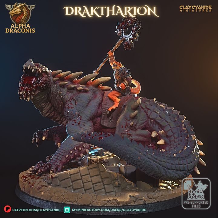 Draktharion — Dragon Miniatures STL miniature by Clay Cyanide
