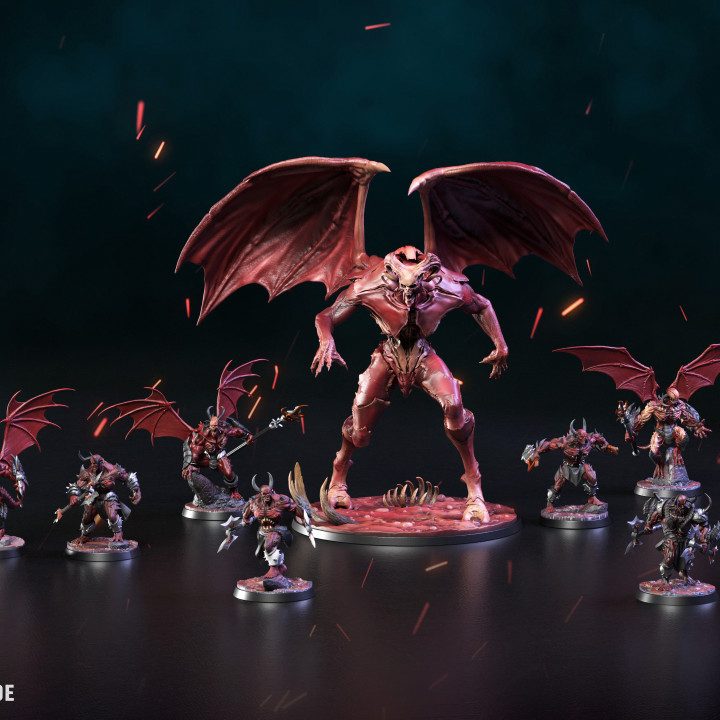 Dreadblood Maulers — Undead & Necromancy STL miniature by Clay Cyanide