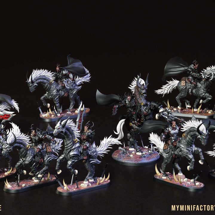 Dreadblood Ravegers — Undead & Necromancy STL miniature by Clay Cyanide