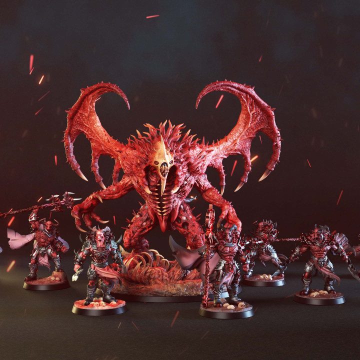 Dreadbloods Heralds — Undead & Necromancy STL miniature by Clay Cyanide