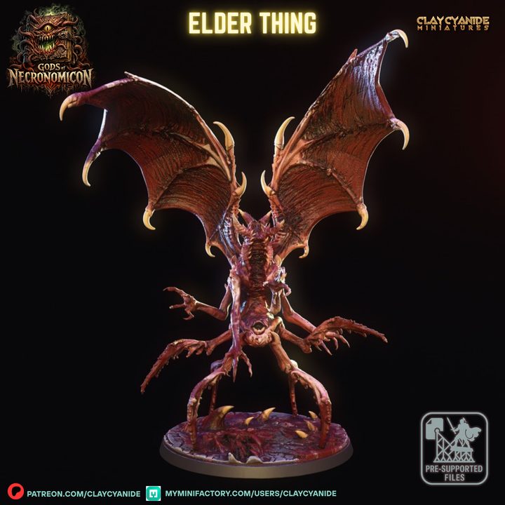 Elder Thing — Dark Fantasy Monsters STL miniature by Clay Cyanide
