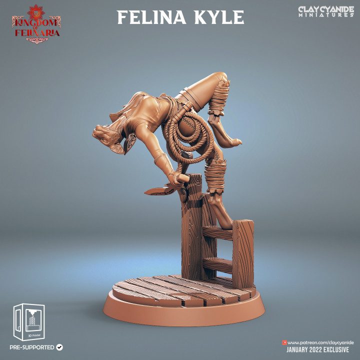 Felina Kyle — Fantasy Heroes & Champions STL miniature by Clay Cyanide