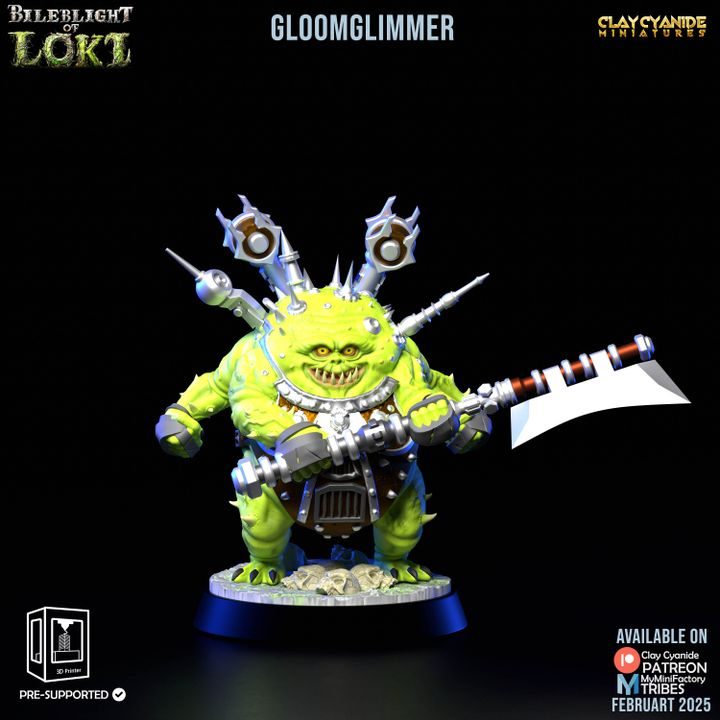 Gloomglimmer — Dark Fantasy Monsters STL miniature by Clay Cyanide