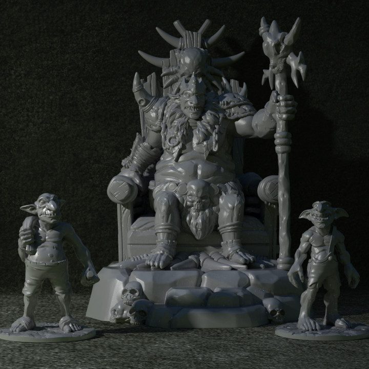 Goblin Common 1 — Faction Infantry & Warbands STL miniature by Clay Cyanide