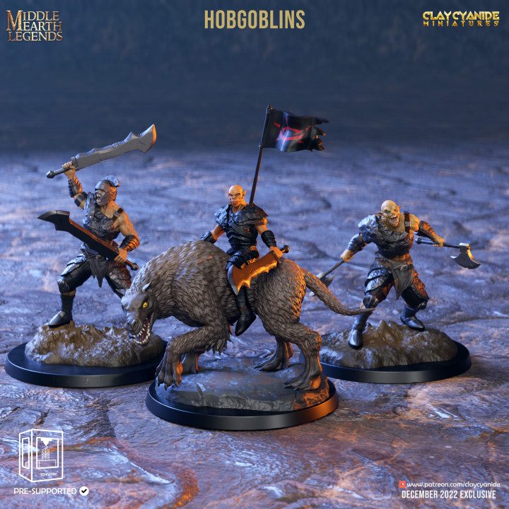 Hobgoblins — Dark Fantasy Monsters STL miniature by Clay Cyanide