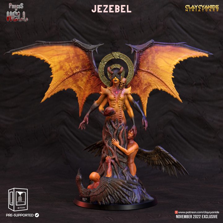 Jezebel — Ars Goetia STL miniature by Clay Cyanide