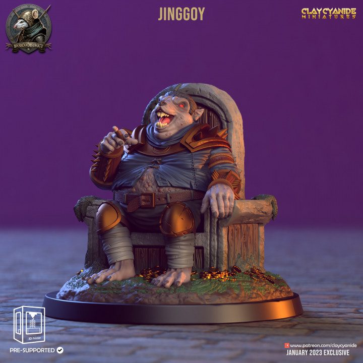 Jinggoy — Clay Cyanide Collection STL miniature by Clay Cyanide