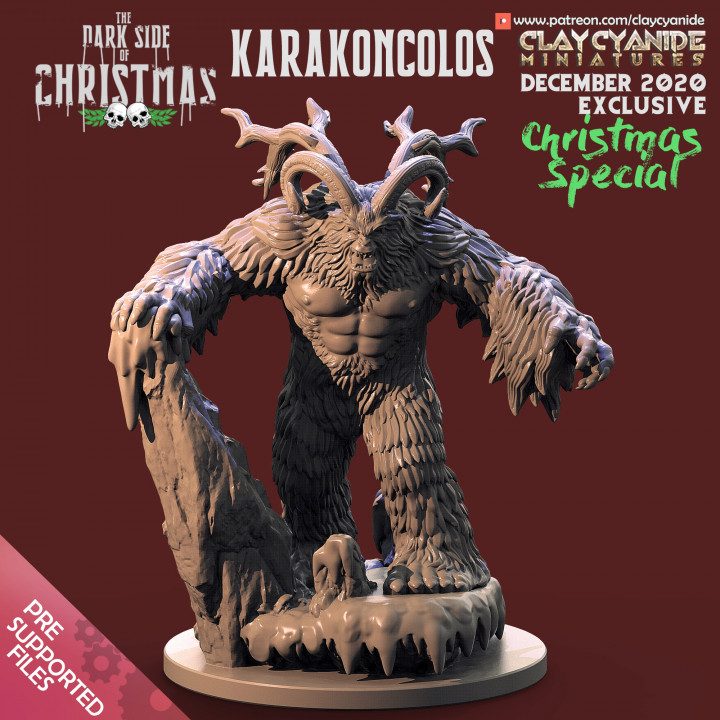 Karakoncolos — Dark Fantasy Monsters STL miniature by Clay Cyanide