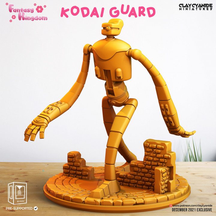 Kodai Guard — Fantasy Heroes & Champions STL miniature by Clay Cyanide