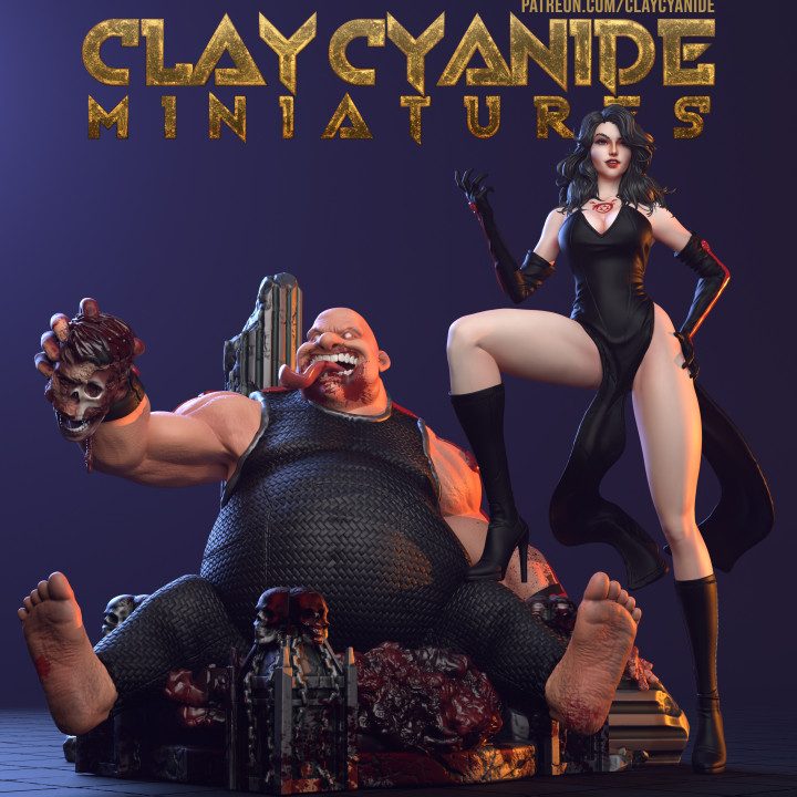Lust and Gluttony — Ars Goetia STL miniature by Clay Cyanide