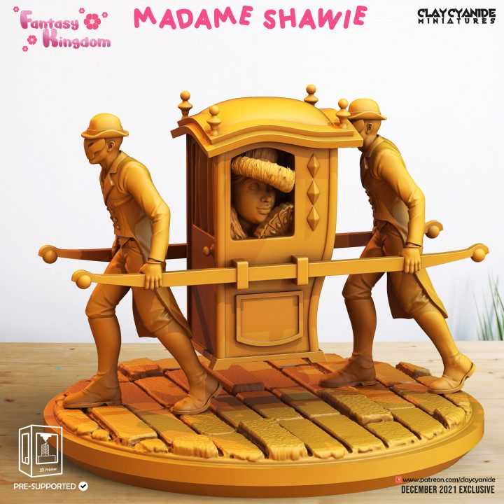 Madame Shawie — Fantasy Heroes & Champions STL miniature by Clay Cyanide