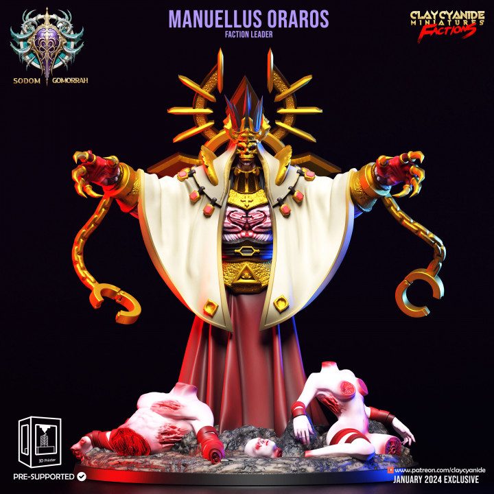 Manuellus Oraros — Fantasy Heroes & Champions STL miniature by Clay Cyanide