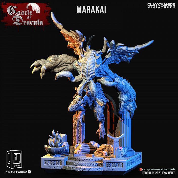 Marakai — Dark Fantasy Monsters STL miniature by Clay Cyanide