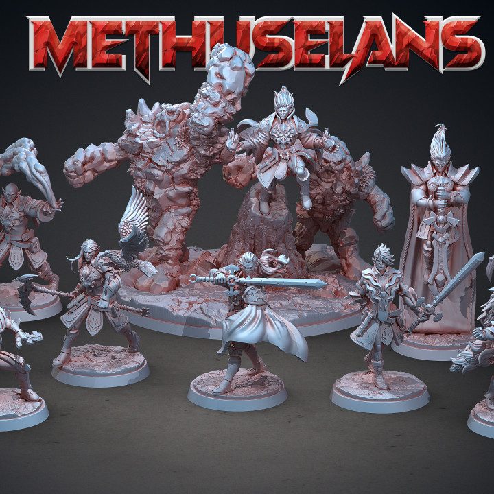 Methuselans — Faction Infantry & Warbands STL miniature by Clay Cyanide