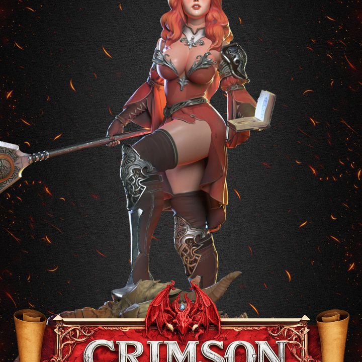 Mirelle — Crimson Elixir STL miniature by Clay Cyanide